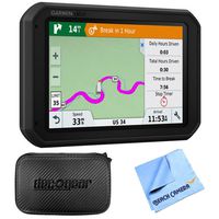 Garmin dezl 780 LMT-S 7" GPS Truck Navigator (010-01855-00) with Accessories Bundle Includes, Hard EVA Case with Zipper, 7-inch and 1 Piece Micro Fiber Cloth