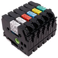 6 Pack Compatible with Brother P-Touch TZ TZe 131 231 431 531 631 731 Label Tape for PT-D210 PT-H100 PTD400AD PT-1230PC Labeler, 12mm (1/2 Inch) x 8m (26.2 Feet)