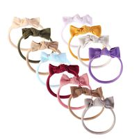 Baby Girl Headbands and Bows Classic Knot Nylon Headwrap Super Soft Stretchy Nylon Hair bands for Newborn Toddler, Children (AP12)
