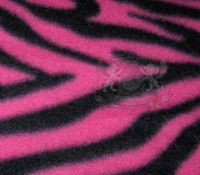 Polar Fleece Fabric Prints Animal Print Zebra Fuchsia / 60" Wide/Sold by The Yard FE-S-212