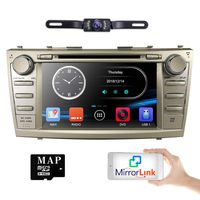 hizpo Rear Camera Included for Toyota Camry 2007 2008 2009 2010 2011 8 inch Indash CAR DVD Player GPS Navigation Navi iPod Bluetooth HD Touchscreen Radio RDS FM+Free US GPS Map Card