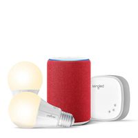 Echo (3rd Gen) RED Edition Bundle with Sengled 2-pack Smart Bulb starter kit