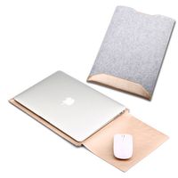 ELEOPTION Business Style Macbook Case Organizer Leather Case Laptop Cover Double Layer Carrying Case for Mac book (Macbook Air/Macbook Pro&Pro Retina 13,3", Z- LuxuryGold)