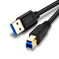 USB 3.0 Cable A Male to B Male 3Ft,Superspeed USB 3.0 A-B/A Male to B Male Cable - for Scanner, Printers, Desktop External Hard Drivers and More(3Ft/1M)