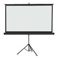 Quartet Projection Screen, Wide Format, 16:9 Aspect Ratio, 52" x 92", Tripod Base (85568)