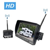 Digital Wireless Backup Camera and 7'' Monitor for RV,Truck,5th Wheels,Adjustable Rear/Front View Camera, Guide Lines ON/Off, IP69K Waterproof,with Strong & Stable Signal No Interference Upto 660ft