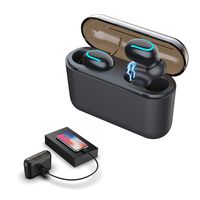 Wireless Earbuds YEMON Bluetooth5.0 Earphones With 1500mAh Powerbank Chargering case True Wireless Noise-Canceling Bluetooth Headset Mini in-Ear Headphones HD Hi-Fi Stereo Sound Can charge Cell Phones