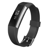 UMTELE Compatible for Fitbit Alta Bands,Newest Adjustable Soft Sport Strap Wristband with Metal Buckle Clasp Replacement for Fitbit Alta/Alta HR/Ace Fitness Tracker(Black.Small)