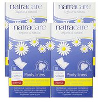 Natracare Normal Wrapped Panty Liners, 18 Count, 4 Pack (72 Liners Total)