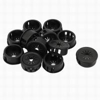 Houseuse Cable Hose 21mm Mount Dia Snap in Webbed Bushing Harness Protect 12Pcs