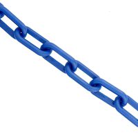 BIS Plastic Chain Links in Blue - 2in x 125ft - Blue Chain for Crowd Control, Halloween Chains, Prop Chains