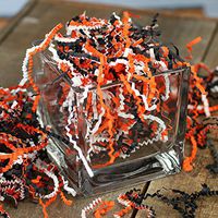 Factory Direct Craft 8 Ounces of Halloween Paper Crinkle Shred Basket Filler for Gift Wrap, Embellishing & Crafting