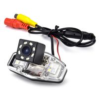 aSATAH 8 LED Adjustable Angle Car Rear View Camera for Honda Accord/Inspire/Spirior/Honda Civic VII VIII/Honda City 4D & Waterproof and Shockproof Reversing Backup Camera (8 LED Adjustable Angle)