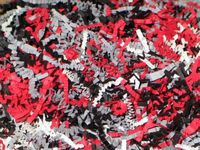 4oz Bag U Pick Size RED Black Gray White Gift Basket Shred Crinkle Paper Filler Bedding nfLG -1661