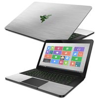 MightySkins Skin Compatible with Razer Blade 14" (2014-2017) - Cold Steel | Protective, Durable, and Unique Vinyl Decal wrap Cover | Easy to Apply, Remove, and Change Styles | Made in The USA
