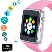 Smart Watch Phone Smartwatch with SD Card Camera Pedometer Text Call Notification SIM Card Slot Music Player Compatible for Android Samsung LG Huawei and IPhone (Partial Functions) for Women Girl Teen