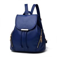 Mikty Women Mini Leather Backpack Multi-Way Casual School Backpack for Girls, Teens, WomenSchoolbag Mini Casual Daypack Royal Blue