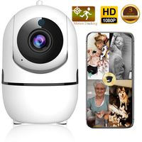 Security Camera, WiFi Camera, Baby Monitor with Camera and Audio, Wireless Security Camera with Night Vision Two Way Audio, Pet Camera Support iOS/Android App, Home Surveillance for Baby/Pet/Elder