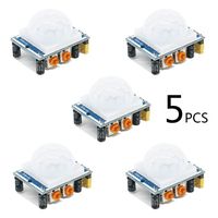 HC-SR501 Adjustable IR Pyroelectric Infrared PIR Motion Sensor Detector PID Modules for Arduino & Raspberry Pi Projects 5 Pairs