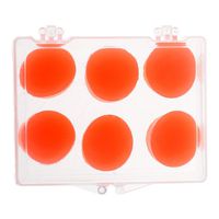 Homyl 6 Pieces Waterproof Soft Silicone Swimming Surfing Bathing Showering Ear Plugs Ear Protection Earplugs with Storage Case Box - Orange