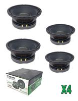 4 x Timpano TPT-MD10PRO 10" mid Range Pro Audio Loud Speaker 2800 Watts 8 ohm