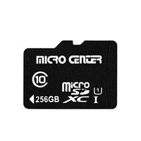 Micro Center 256GB Micro SD Card with SD Card Adapter Class 10 Micro SDXC Flash Memory Card
