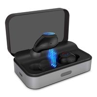 True Wireless Earbuds, Ylife TWS Bluetooth 5.0 Headphones in Ear Stereo Wireless Earphones, IPX5 Waterproof, Auto Pairing, 90H Playtime with 3500mAH Charging Case (Gray)