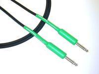 Conquest Sound SWW 18G 18-Feet Hi-Definition Instrument/Guitar Cable and Switchcraft Plugs with Green Heat Shrink
