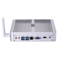 Partaker Fanless Mini PC, Powerful Mini Desktop Computer, Intel i5 8250U 8th Gen 4 Cores CPU, 32GB DDR4 Ram，240GB SSD 1TB HDD,4096x2304, HDMI, LAN, VGA, 4xUSB 3.0, Wi-Fi, Windows 10 Pro