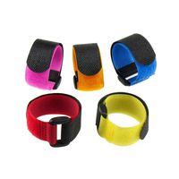 Grekywin Reusable Fastening Wrap Strap, Hook & Loop Cable Ties, 50 Pcs