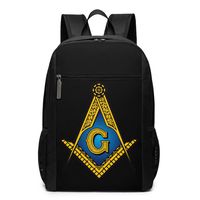 YRAI Freemason Logo Backpacks Travel School Large Bags Shoulder Laptop Bag For Unisex