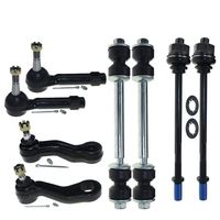 DLZ 8 Pcs Front Suspension Kit-2 Sway Bar 2 Inner 2 Outer Tie Rod End 1 Idler Arm 1 Pitman Arm Compatible with Chevrolet Silverado GMC Sierra 1500 1999-2006, Chevrolet Tahoe GMC Yukon 2001-2006 K6536