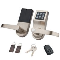 HENYIN Digital Door Lock,Unlock with M1 Card, Code and Key,Handle Direction Reversible (Card+Remote)