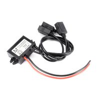 uxcell Power Converter Regulator DC 12V/24V to DC 5V 6A 30W Step Down Waterproof Voltage Convert Transformer 3 USB Connector Cable Car Charger