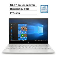 2019 Newest HP Envy 13.3 Inch Touchscreen FHD 1080P Laptop (8th Gen Inter 4-Cores i7-8565U up to 4.6GHz, 16GB DDR4 RAM, 1TB SSD, NVIDIA GeForce MX250 2GB, WiFi, Bluetooth, HDMI, Windows 10)