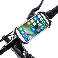 Bike Phone Mount, 360°Rotation Silicone Bicycle Phone Holder, Universal Motorcycle Handlebar Mount for iPhone XR, XS Max/8/8 Plus, Galaxy S9 and Most 4.0 to 6.0 inches Smart Phones (Black)