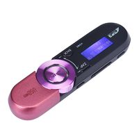 USB LCD Screen16GB Support Flash TF Player MP3 Music FM Radio - MP3 Music Player High Speed USB Data Transfer Supports FM Radio Function | Mini Size, Portable and Easily to Carry in Your Pocket Pink