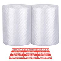 Bubble Cushioning Wrap - Bubble Cushioning Wrap for Moving with Perforated Every 12'', Easy to Tear, Small Bubble, Thicker & Durable for Packing, Delivering & Moving (12'' x72 Feet, 36'/Roll)