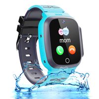 Smart Watch for Kids GPS Tracker 3-12 Boys Girls Kids Smartwatch Phone Waterproof with Two Way Call SOS Safety Zone Camera Math Game Clock Children Cellphone Watch Birthday Christmas