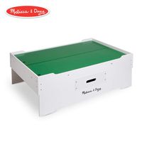 Melissa & Doug Deluxe Wooden Multi-Activity Play Table (For Trains, Puzzles, Games, Jumbo Drawer for Storage, 40.64 cm H x 82.55 cm W x 127 cm L)