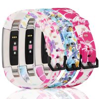 honecumi Floral Pattern Bands Compatible with Alta/Alat hr Wrist Watch Band Replacement Accessory-Exchange Watch Band for Men Women Colorful Pattern Small Large Bands with Buckle Clasp