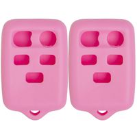 Keyless2Go New Silicone Cover Protective Case for 5 Button Remote Key Fob with FCC CWTWB1U511 - Pink - (2 Pack)