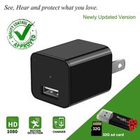 Hidden Camera-Spy Camera-Mini Spy Camera 1080p-USB Charger Camera - Hidden Spy Camera-Hidden Nanny Cam-Hidden Spy Cam-Hidden Cam Full HD with Removable 32GB SD Card - No Wi-Fi Needed.