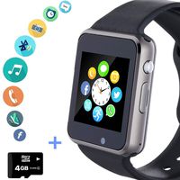 Smart Watch Phone Smartwatch with SD Card Camera Pedometer Text Call Notification SIM Card Slot Music Player Compatible for Android Samsung Huawei LG and IPhone (Partial Functions) for Men Women Teens
