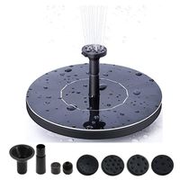 Kyerivs Solar Fountain Pump for Bird Bath,1.5W Upgraded Freestanding Floating Solar Powered Fountain Pump for Garden,Pond,Pool and Birdbath, Water Fountains Submersible Pump Kit Garden Decorations