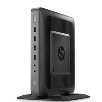 HP J2L56UT#ABA Flexible Thin Client T620 Tower Desktop, 4 GB RAM, 16 GB SSD, AMD Radeon HD 8330E, Black