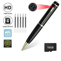 Hidden Camera Pen, HD 1080P Mini Portable Pocket Cam, Clip On Body Hidden Camera Security Pen Camera, Video Recording, Support Loop Recording, Suitable for Business and Conference