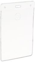 GBC BadgeMates ID Badge Holders, Vertical Orientation, 4 x 3 Inches, Clear, 10 Holders per Pack (3747218)