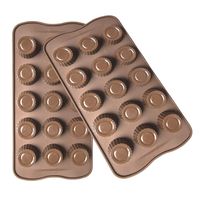Silicone Chocolate Molds 2pcs Chocolate Cup Molds for Candy,Keto Fat Bombs & Mini Peanut Butter Cup