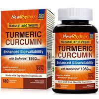 Organic Turmeric Curcumin with BioPerine and 95% Curcuminoids, 1960mg, 180 Veggie Capsules